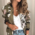 Blouson Bomber Imprimé Floral Femme