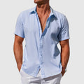 Men's Textured Short-Sleeve Shirt