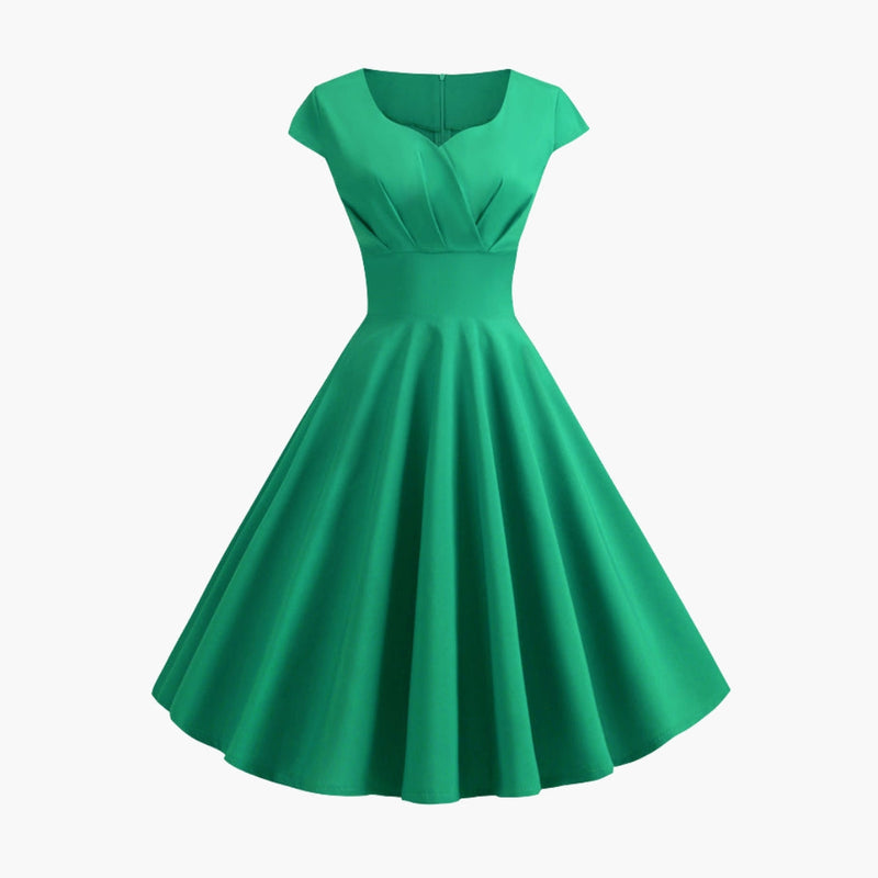 Robe Midi Évasée Élégante Femme