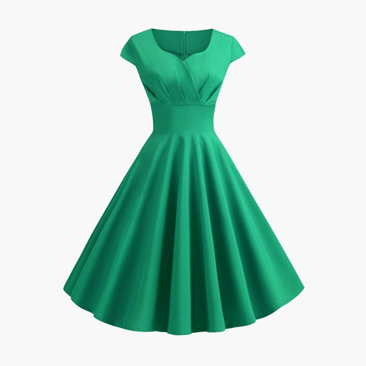 Robe Midi Évasée Élégante Femme