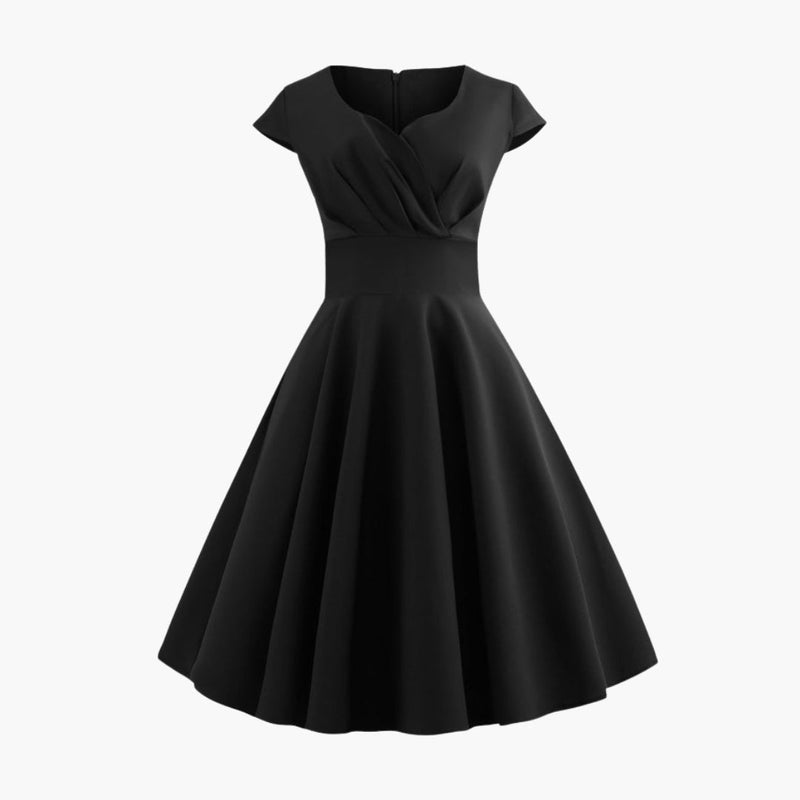 Robe Midi Évasée Élégante Femme