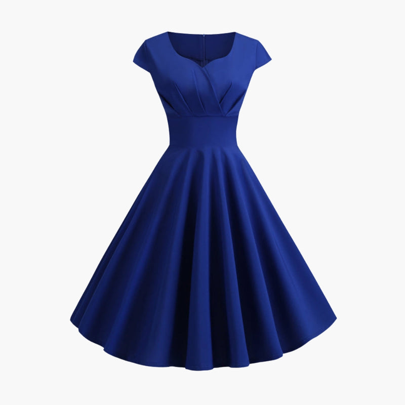 Robe Midi Évasée Élégante Femme