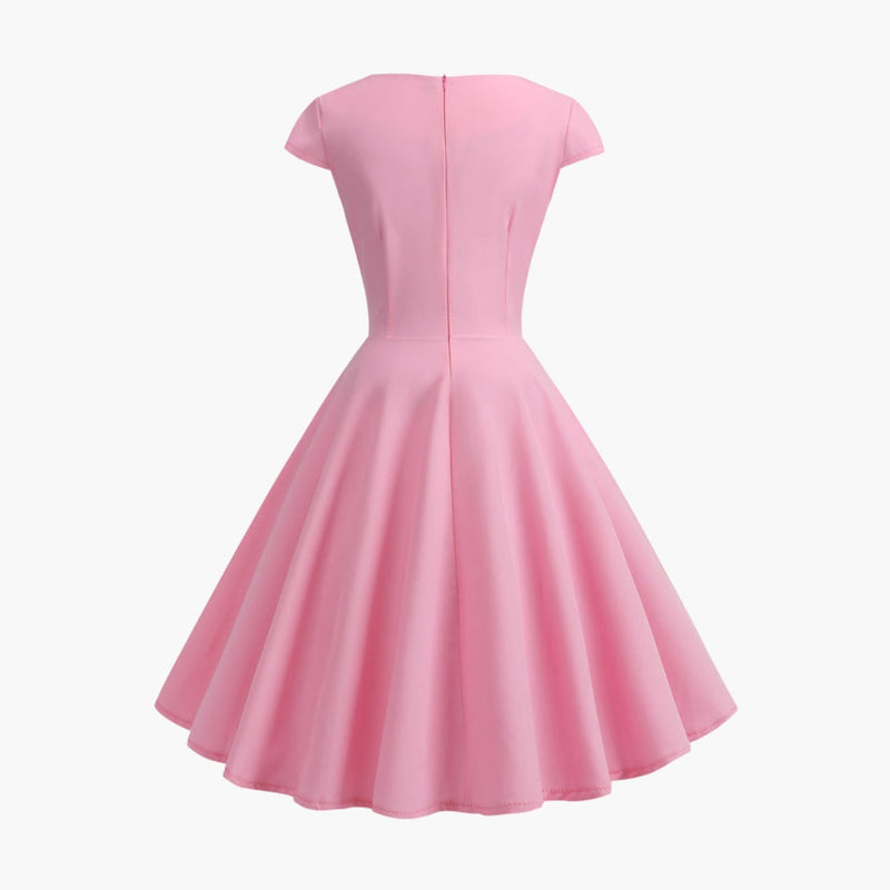 Robe Midi Évasée Élégante Femme