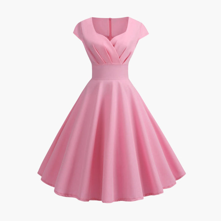 Robe Midi Évasée Élégante Femme