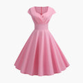Elegant Women's Flared Midi Dress
