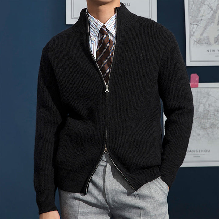 Gilet Zippé Côtelé Homme