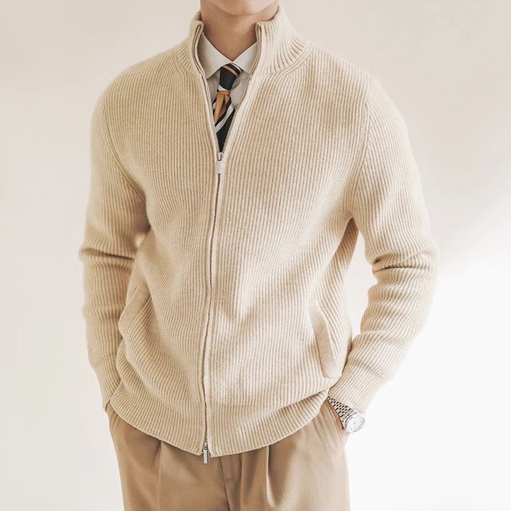 Gilet Zippé Côtelé Homme