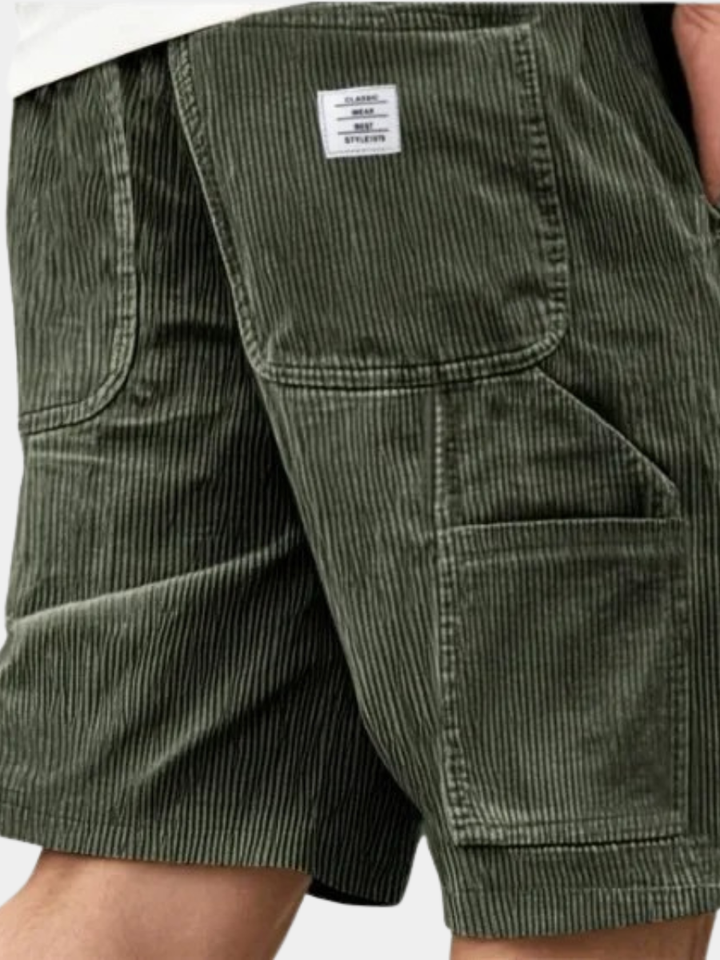 Short Cargo En Velours Côtelé Homme
