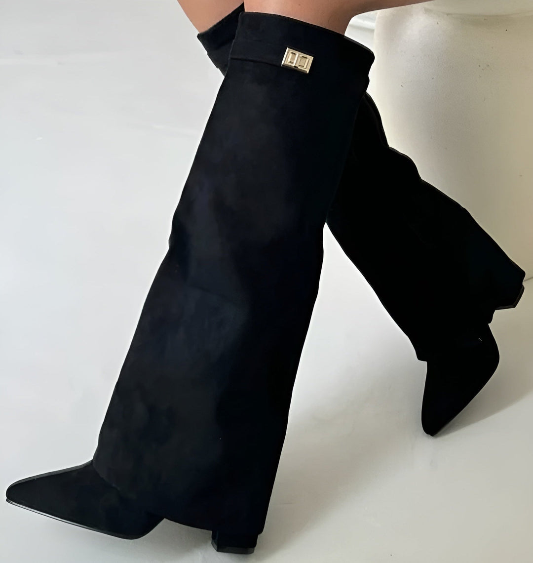 Bottes Hautes Bout Pointu Femme
