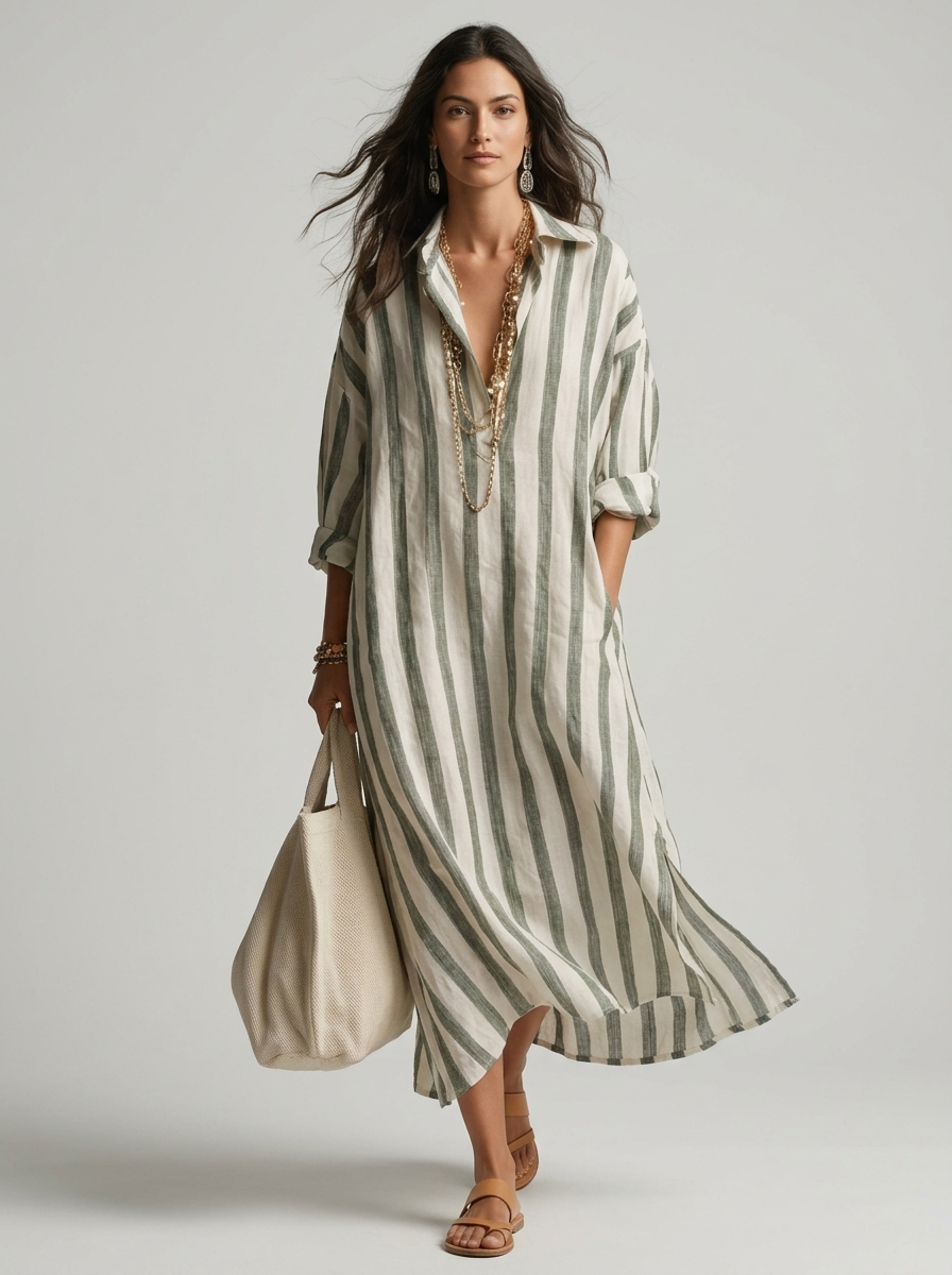 Robe Maxi Fluide Style Resort Femme
