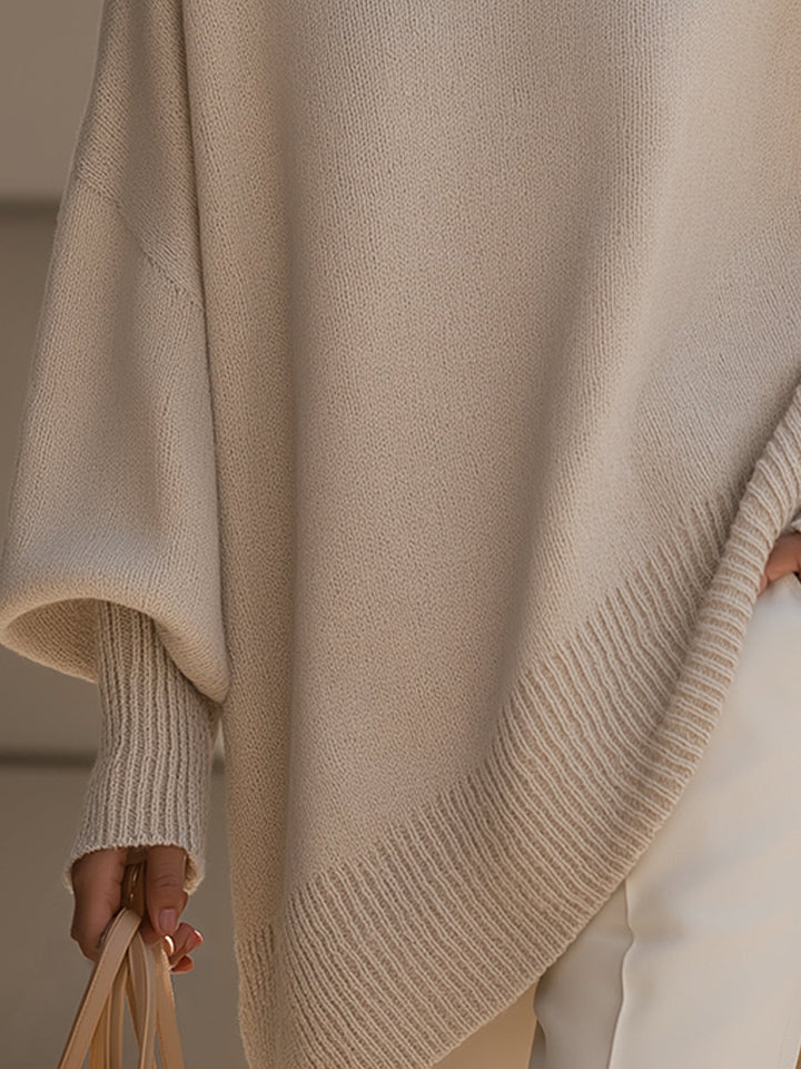 Pull Oversize en Maille Col Rond Femme