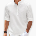 Men's Casual Mandarin-Collar Shirt