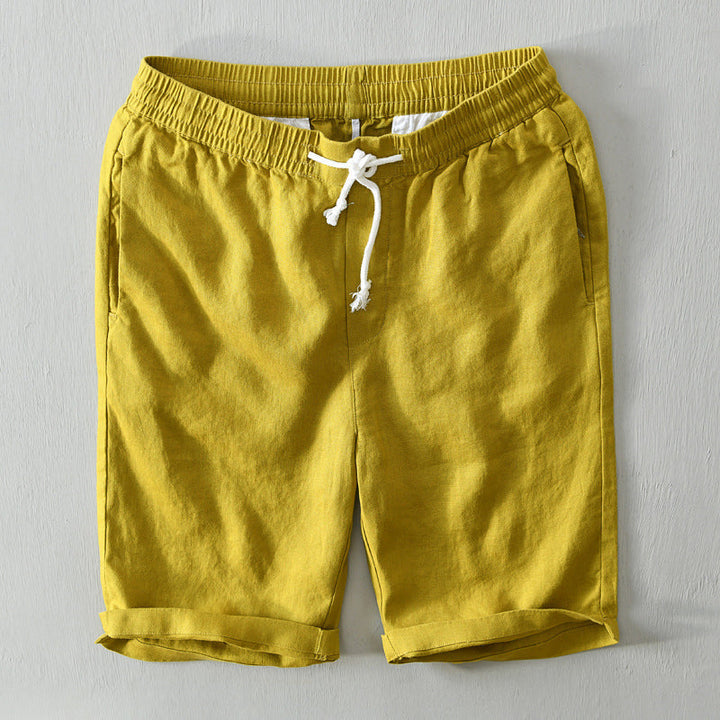 Short En Lin Décontracté Homme