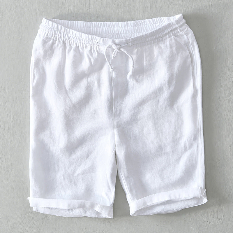 Short En Lin Décontracté Homme