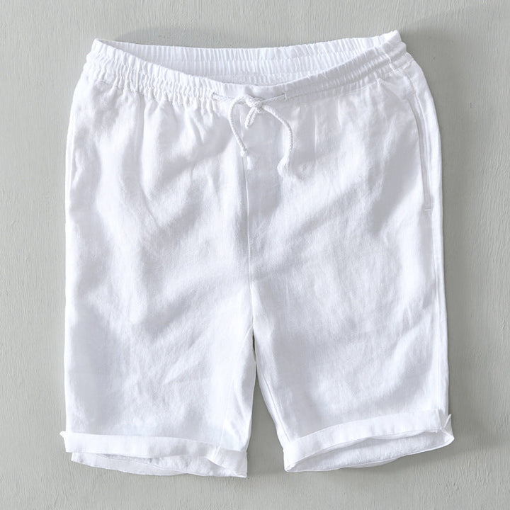 Short En Lin Décontracté Homme