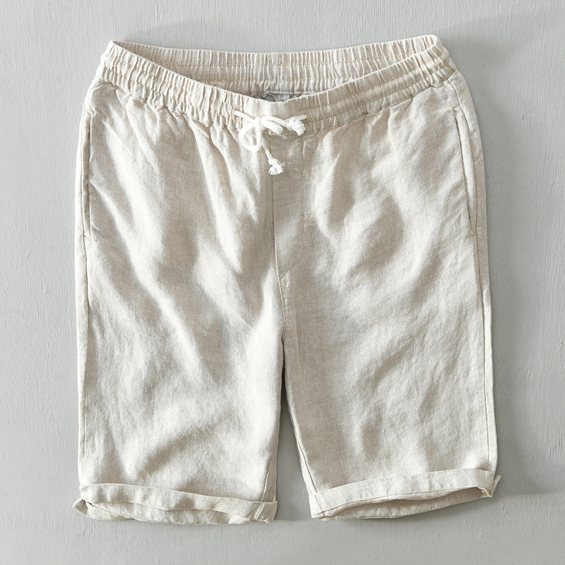 Short En Lin Décontracté Homme