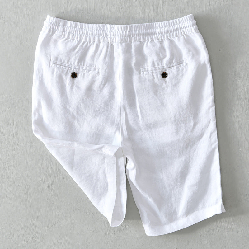 Short En Lin Décontracté Homme
