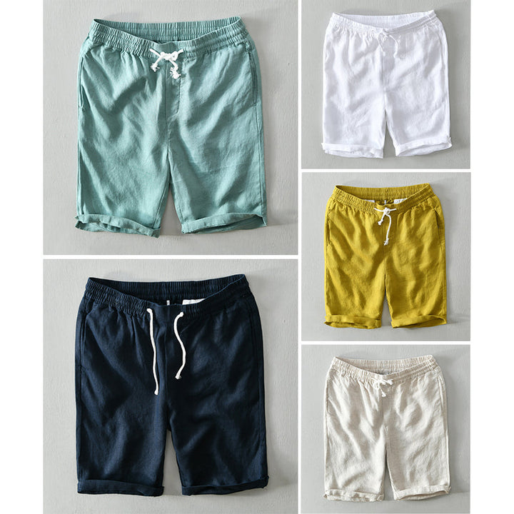 Short En Lin Décontracté Homme