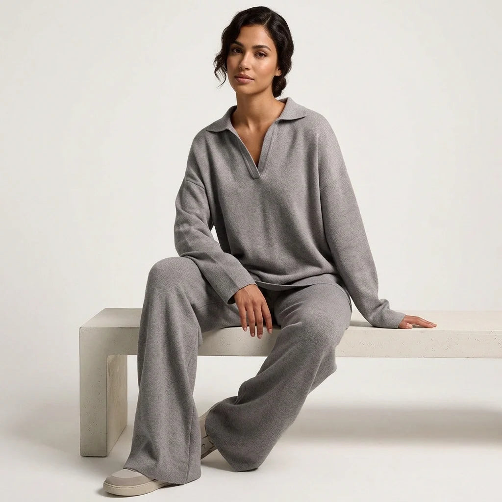 Ensemble Pantalon Deux Pièces Décontracté Femme