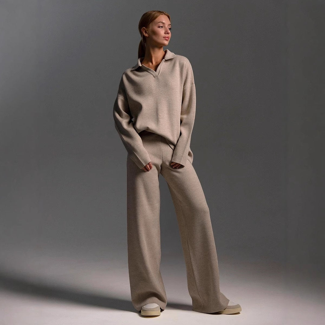 Ensemble Pantalon Deux Pièces Décontracté Femme