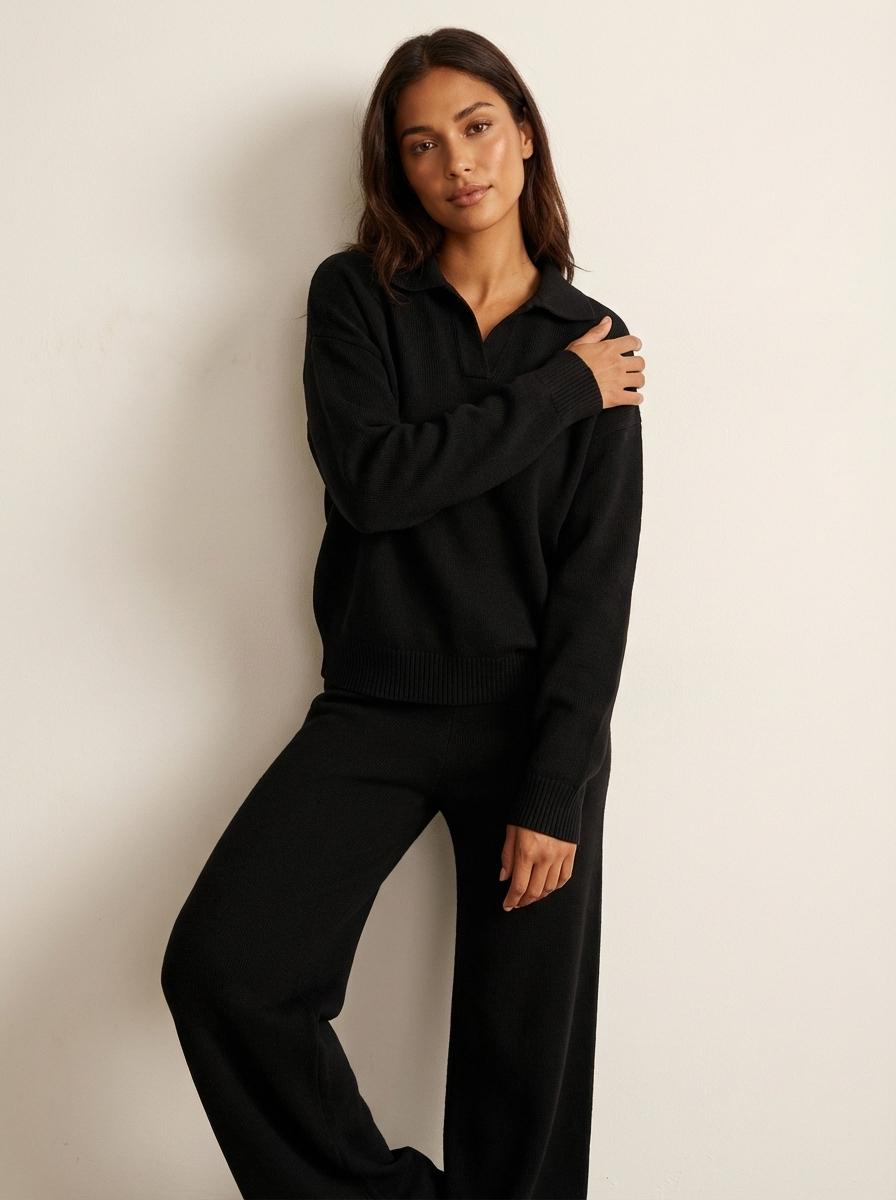 Ensemble Pantalon Deux Pièces Décontracté Femme