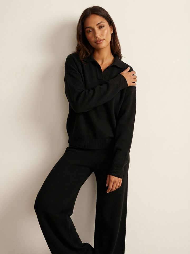 Ensemble Pantalon Deux Pièces Décontracté Femme