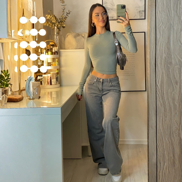 Jean Large Décontracté Femme