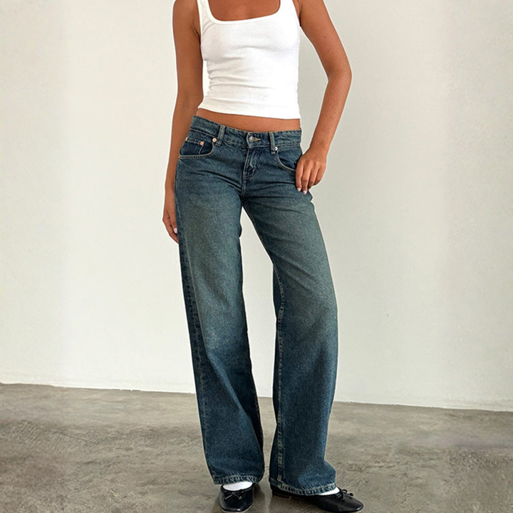 Jean Large Décontracté Femme