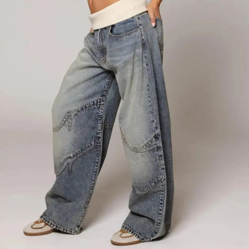 Jean Coupe Baggy Large Femme