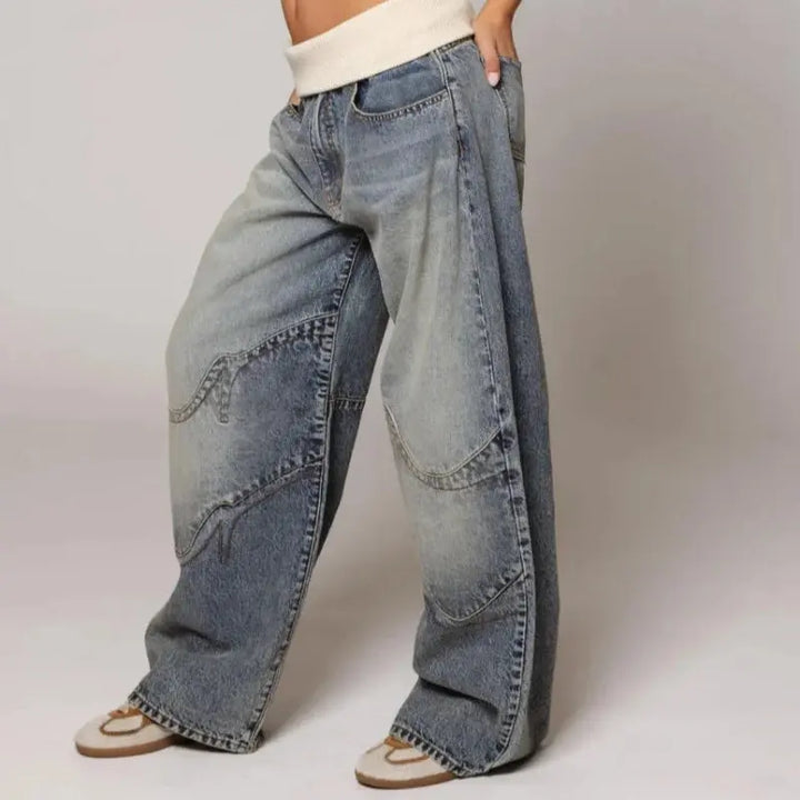Jean Coupe Baggy Large Femme