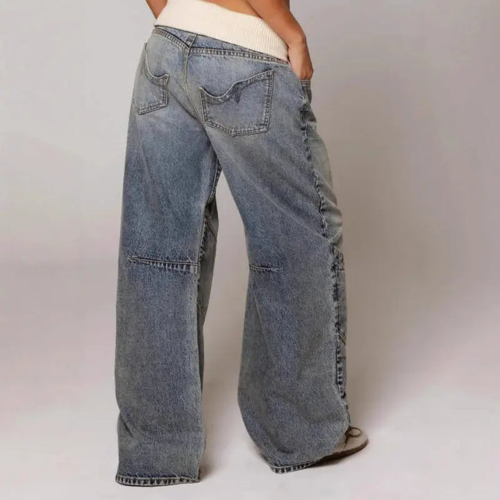 Jean Coupe Baggy Large Femme