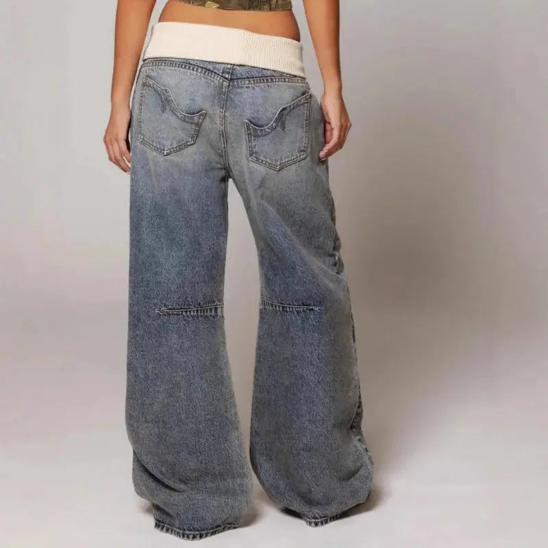 Jean Coupe Baggy Large Femme