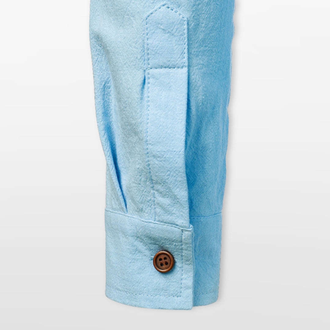 Chemise Lin Boutonnée Casual Homme