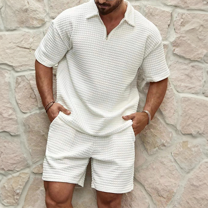 Ensemble Polo Short Texturé Homme