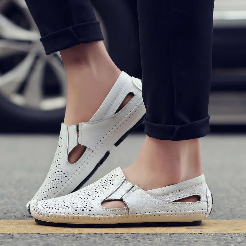 Mocassins Perforés à Enfiler Homme