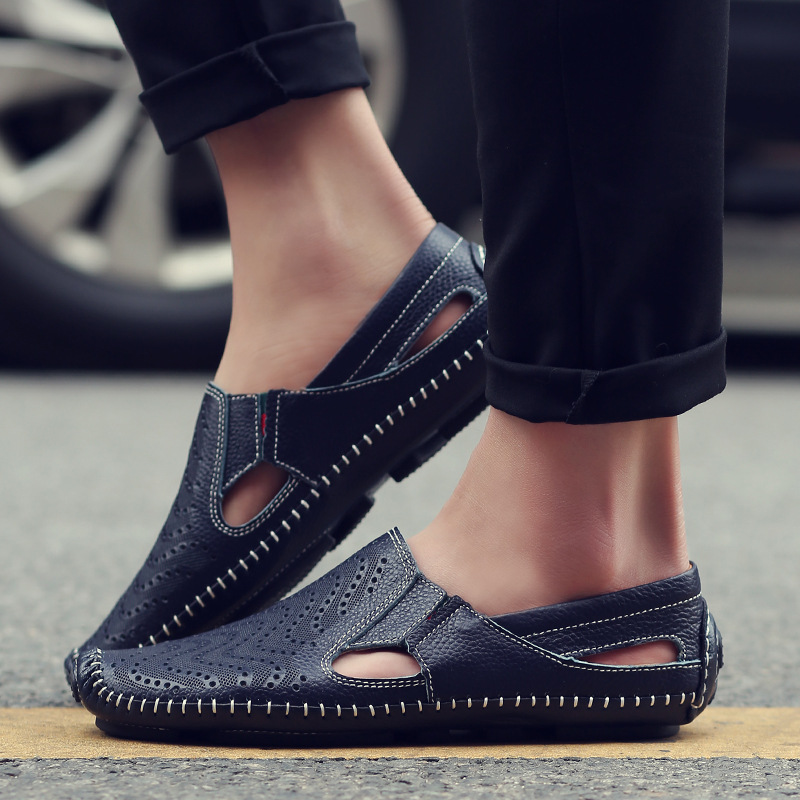 Mocassins Perforés à Enfiler Homme