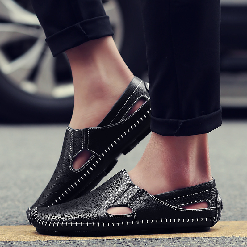 Mocassins Perforés à Enfiler Homme