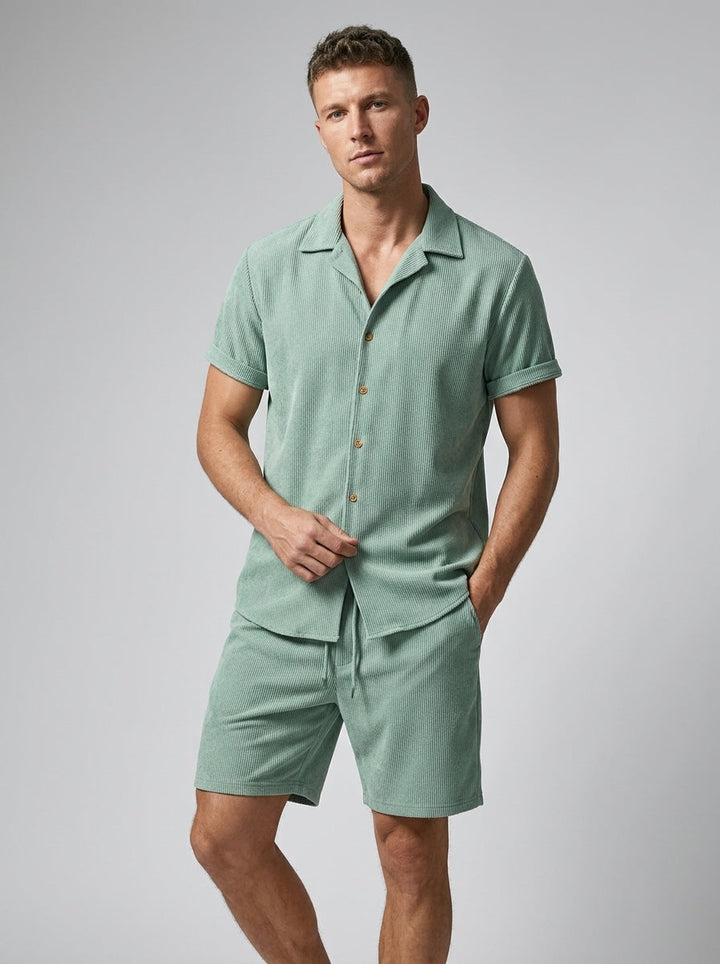 Ensemble Chemise Short Décontracté Homme