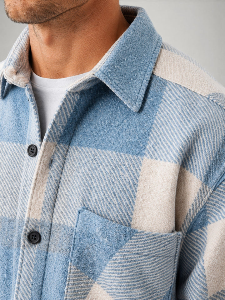 Surchemise à Carreaux Coupe Décontractée Homme
