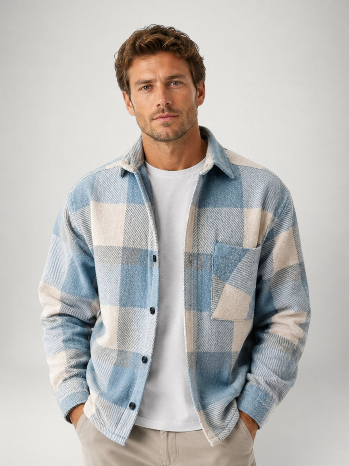 Surchemise à Carreaux Coupe Décontractée Homme