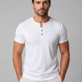 Men's fitted Henley T-shirt
