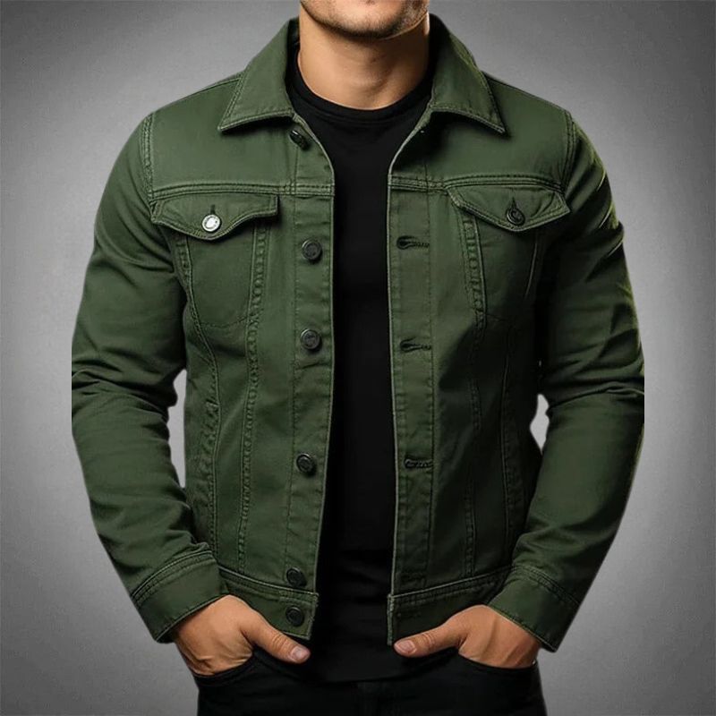 Veste Ajustée Boutonnée Homme