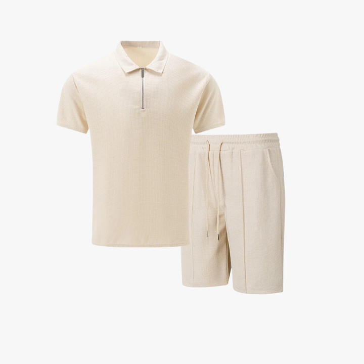Ensemble Polo Zippé Décontracté Homme