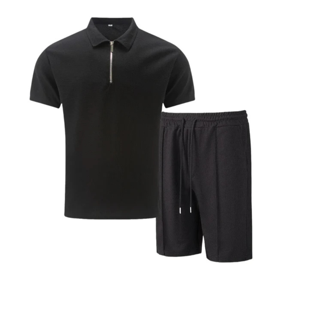 Ensemble Polo Zippé Décontracté Homme