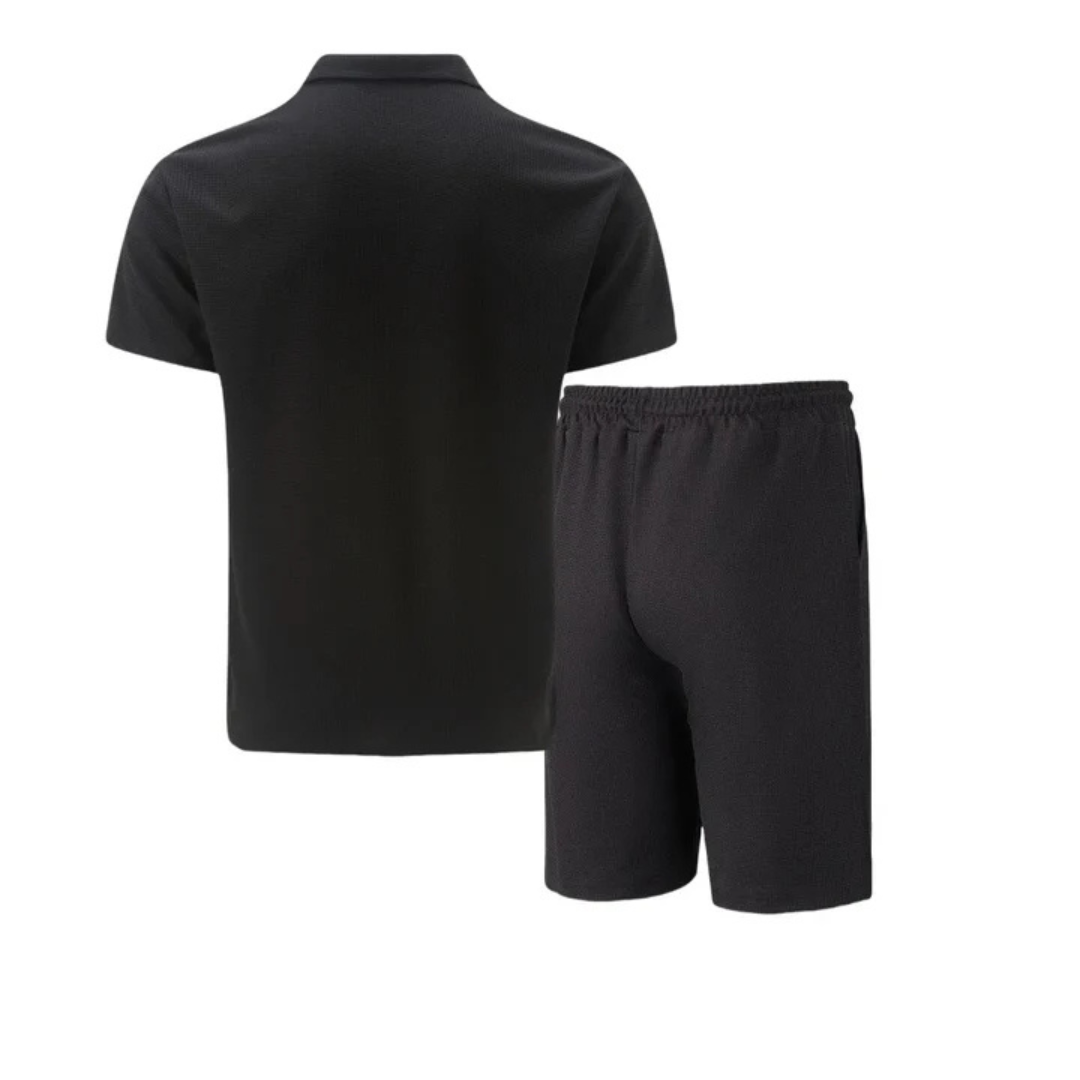 Ensemble Polo Zippé Décontracté Homme