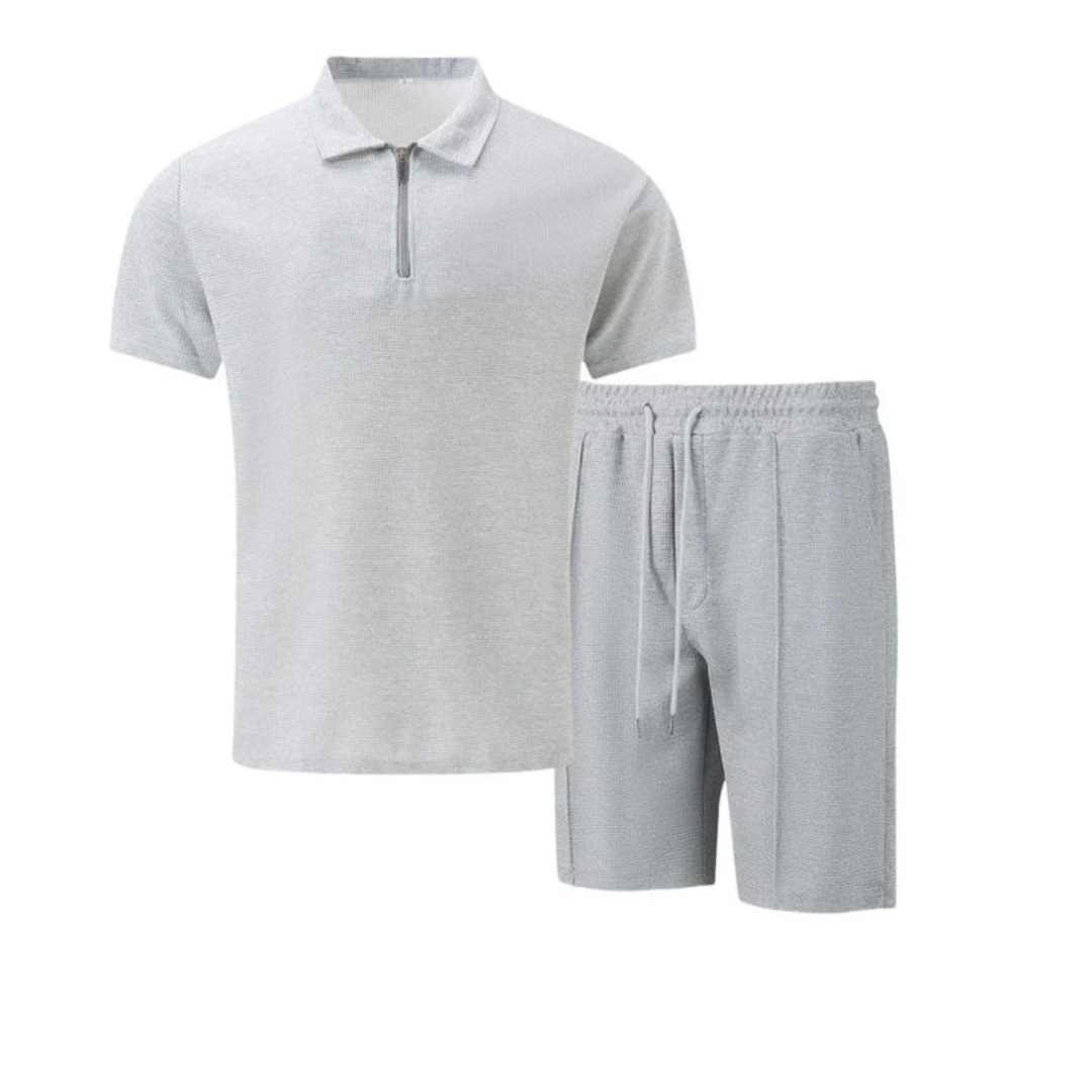 Ensemble Polo Zippé Décontracté Homme