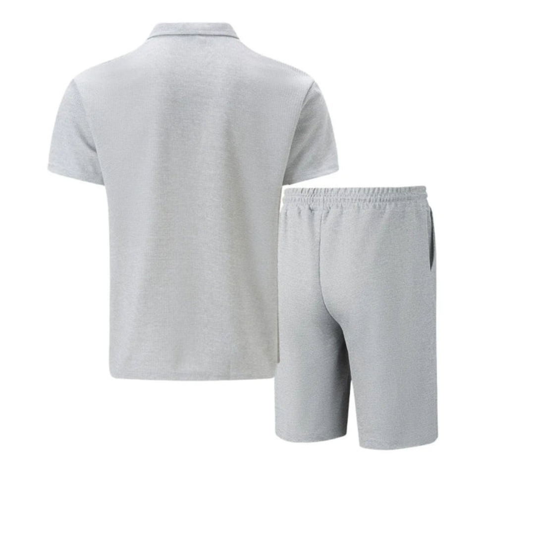 Ensemble Polo Zippé Décontracté Homme