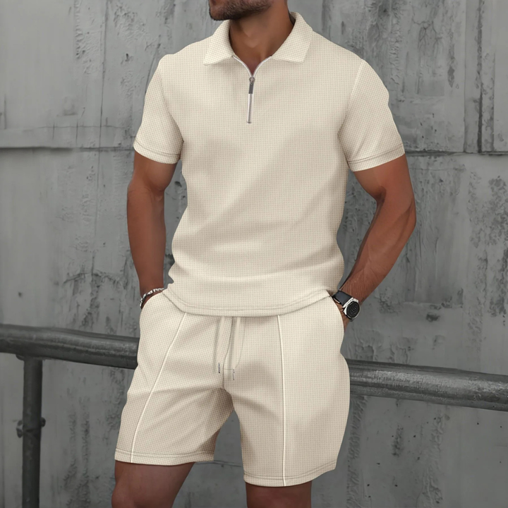 Ensemble Polo Zippé Décontracté Homme