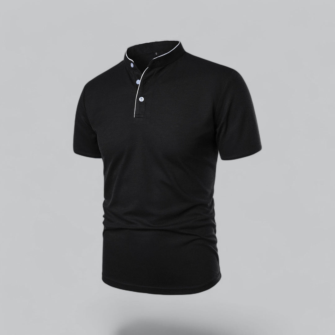 Polo Col Mao Boutonné Homme