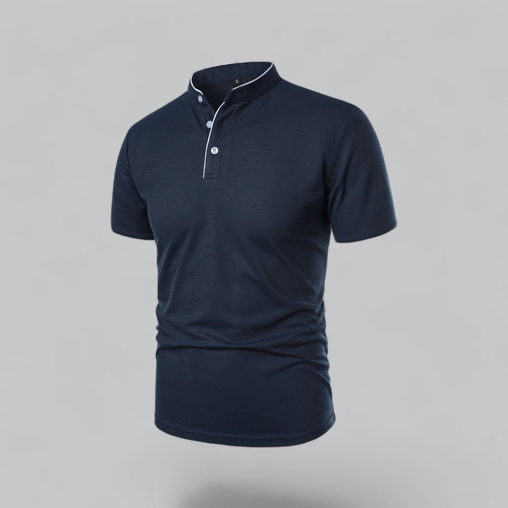 Polo Col Mao Boutonné Homme